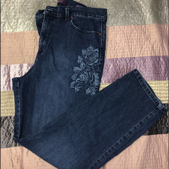 Gloria vanderbilt jeans with embellished pockets Clearance